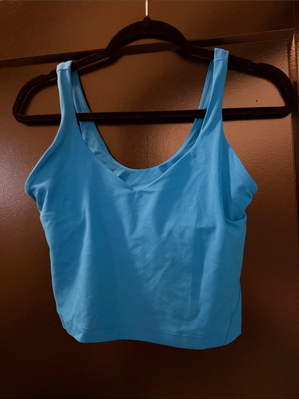 lululemon athletica Bright Blue Scoop Neck Tank